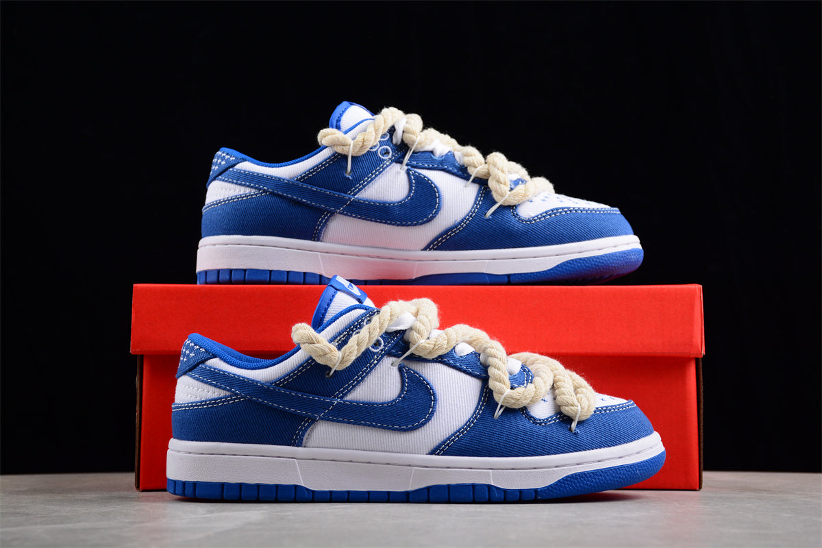 SB Dunks blue thick rope custom