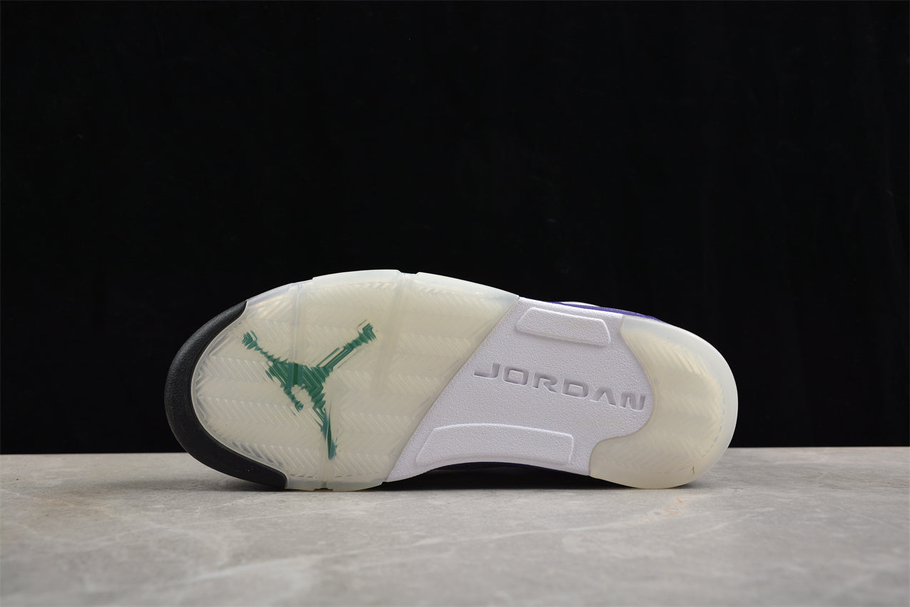 Jordan 5 White purple