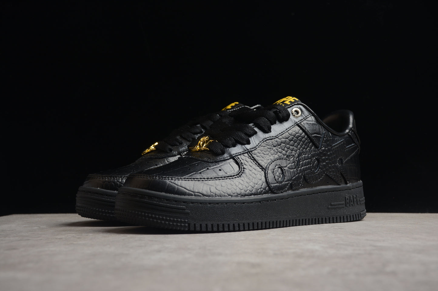 Bape x OVO double black low