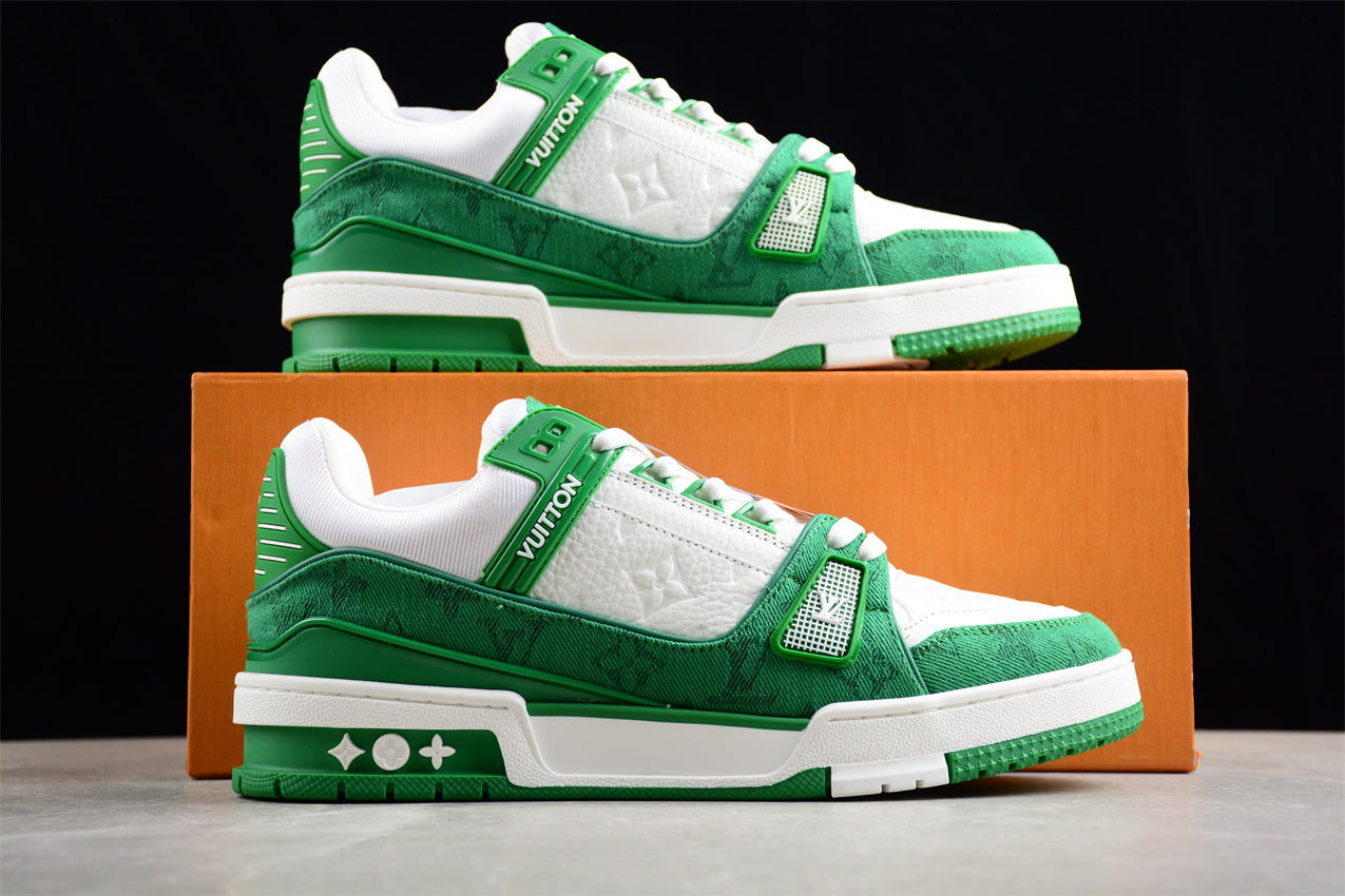 LV Trainers classic white and green