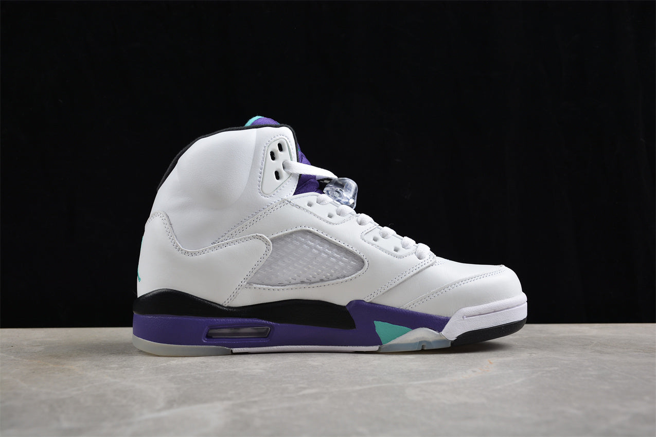 Jordan 5 White purple
