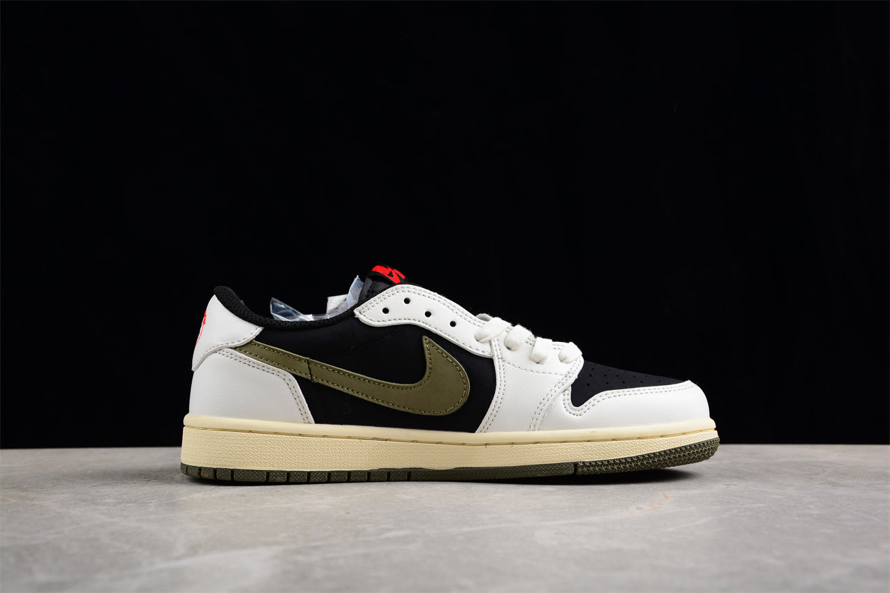 Jordan 1s x travis scott black olive green