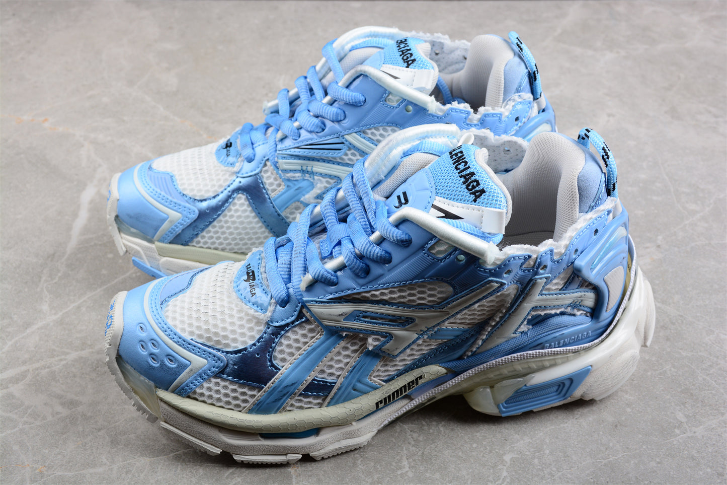 Balenciaga Runner Trainers | university blue