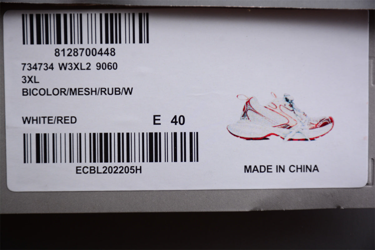 Balenciaga 3xl | white and red