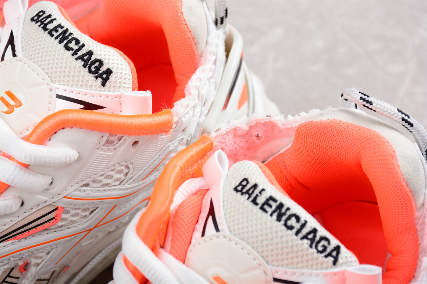 Balenciaga Runner Trainers | White orange