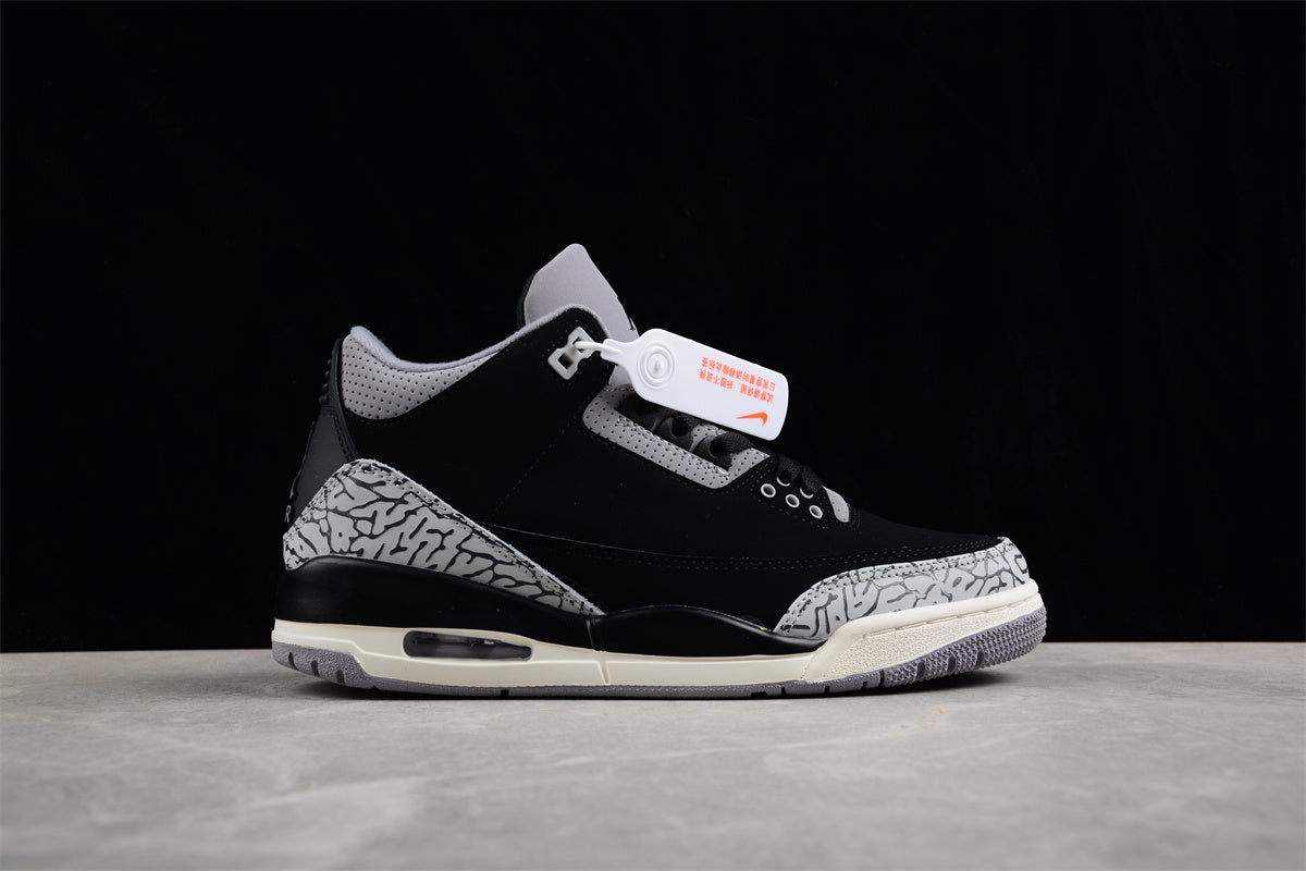 Jordan 3s Black Off noir