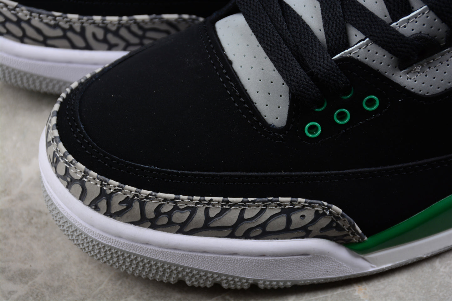 Jordan 3s Black and green