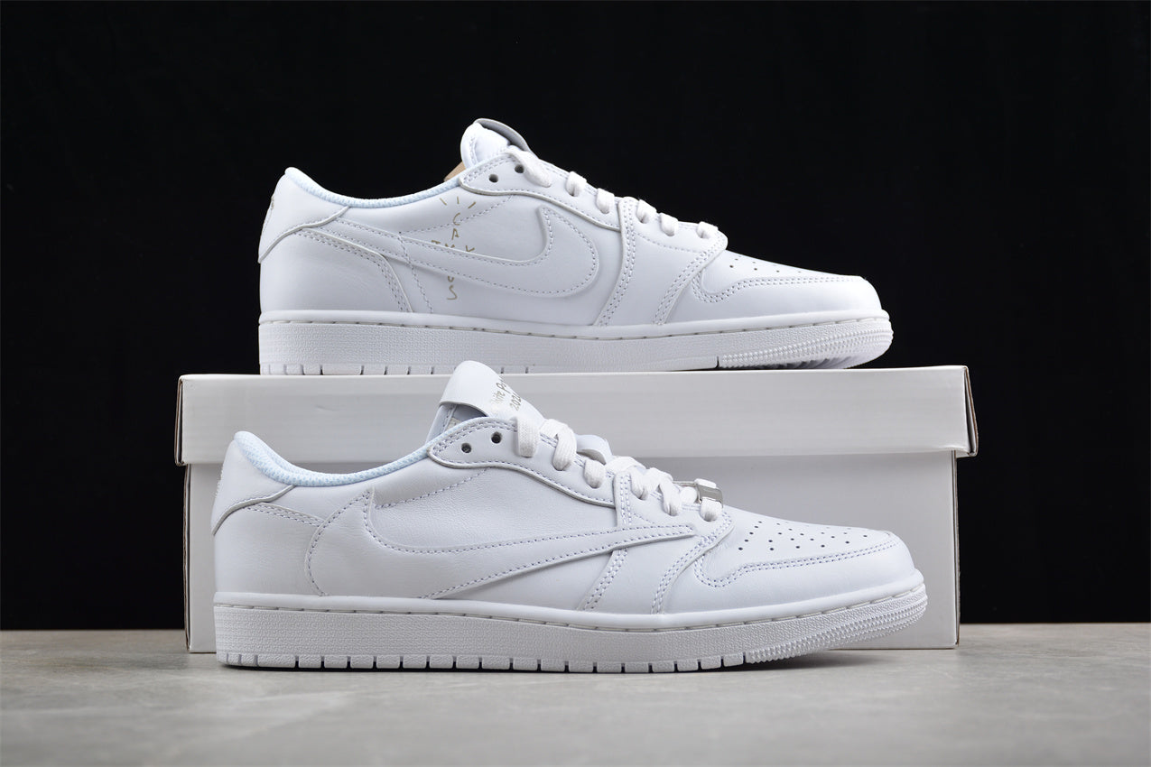Jordan 1s x travis scott white party