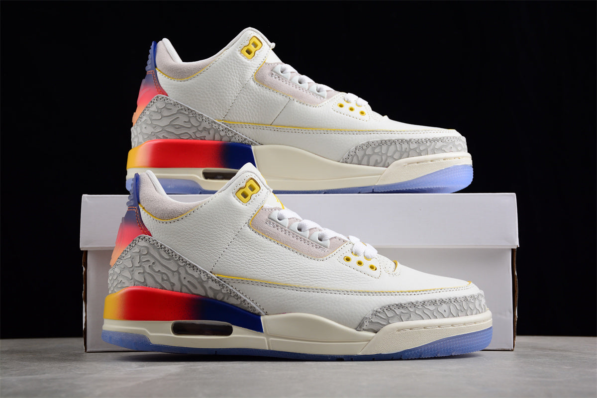 Jordan 3s Smiling face in the sunset