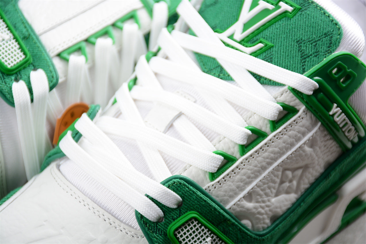 LV Trainers classic white and green