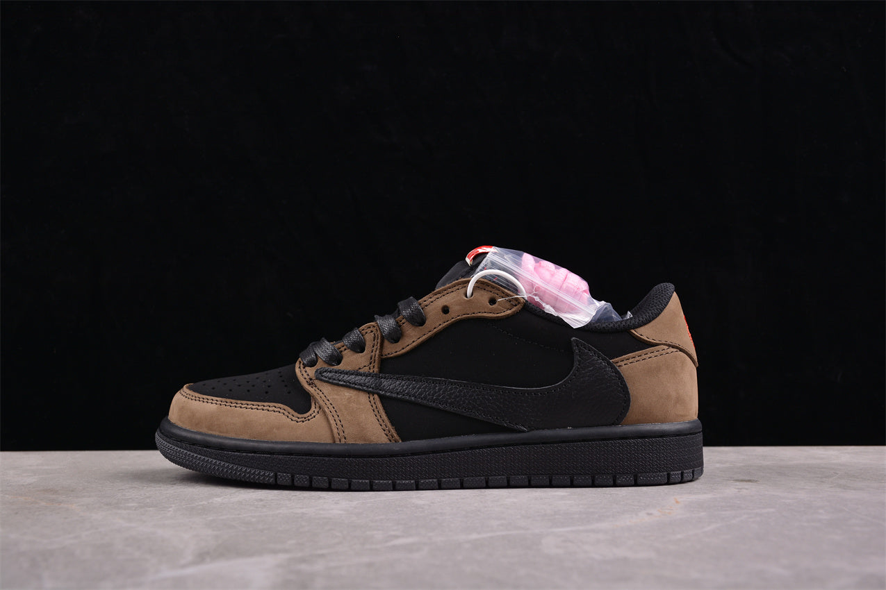 Jordan 1s high x travis scott brown and black customized