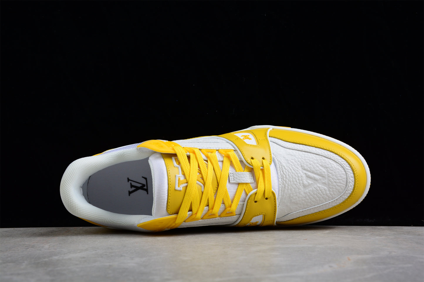 LV Trainers White yellow