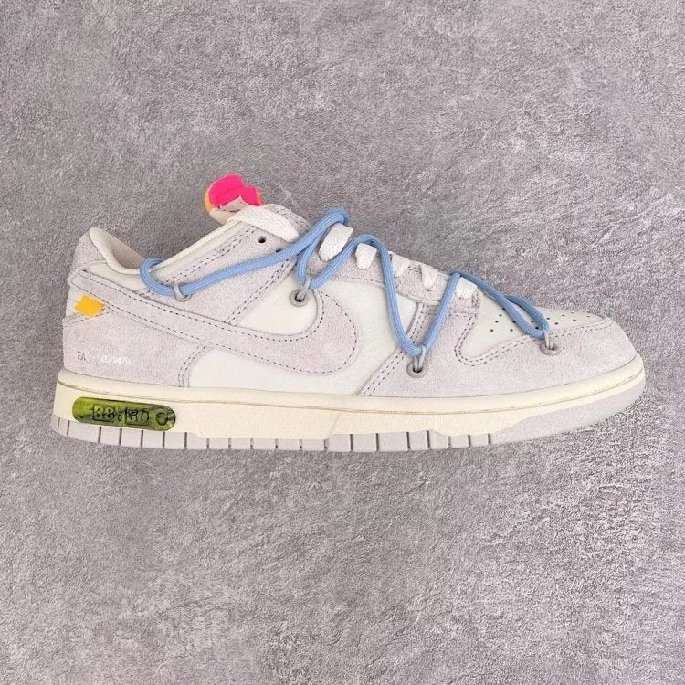 Off-White Nike low dunks grey and haze blue