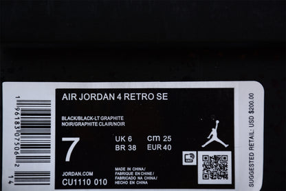 Air Jordan 4 Retro 'Black Cat' 2020