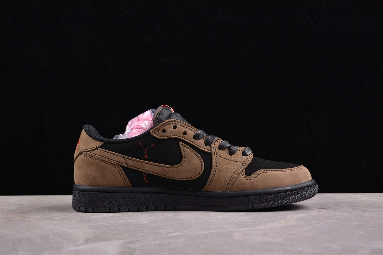 Jordan 1s high x travis scott brown and black customized