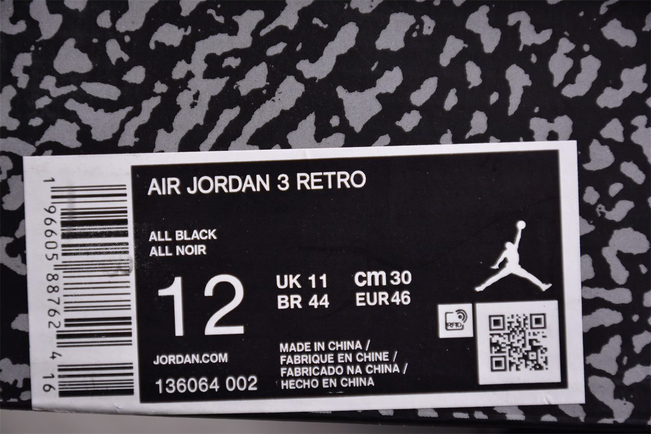 Jordan 3 black cats
