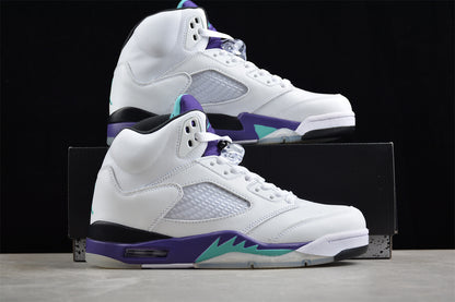 Jordan 5 White purple