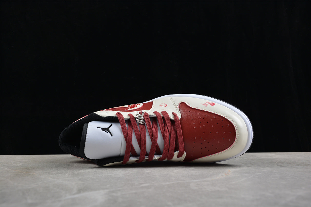 Jordan 1s high white and pink customized
