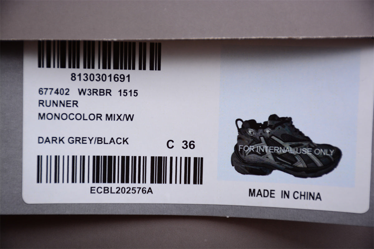 Balenciaga Runner Trainers | Grey black