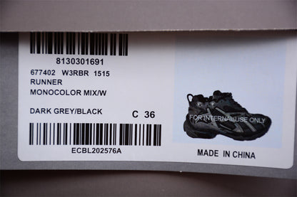 Balenciaga Runner Trainers | Grey black
