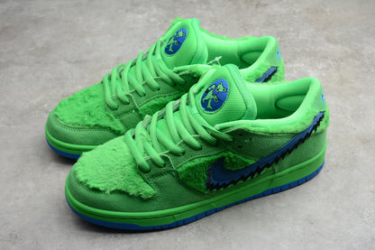 SB Dunks Grateful dead bear green