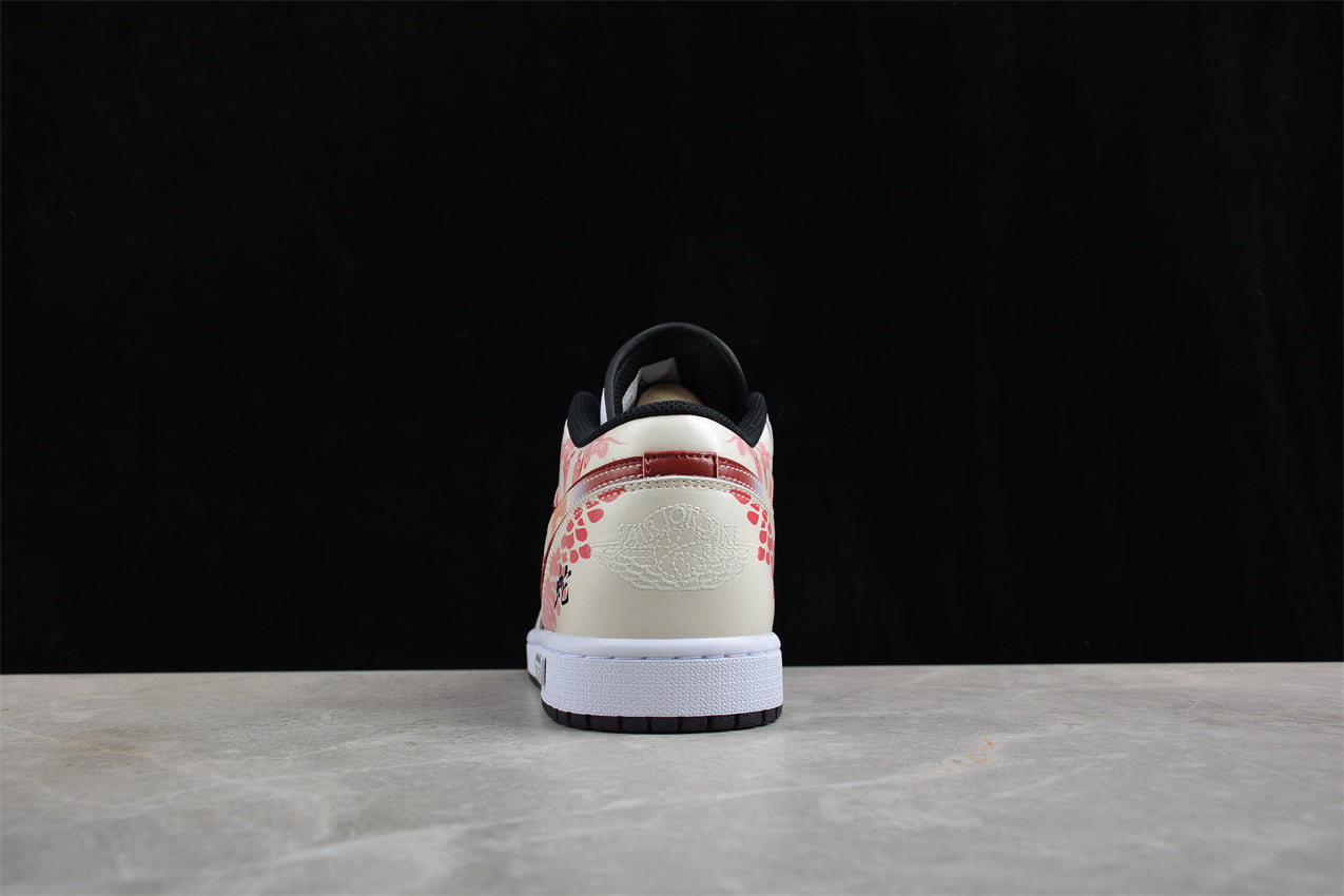 Jordan 1s high white and pink customized