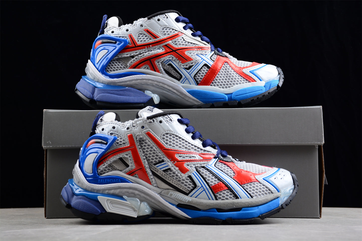 Balenciaga Runner Trainers | Grey Blue