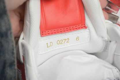 LV Trainers White orange