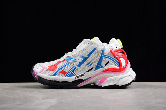 Balenciaga Runner Trainers | White and blue
