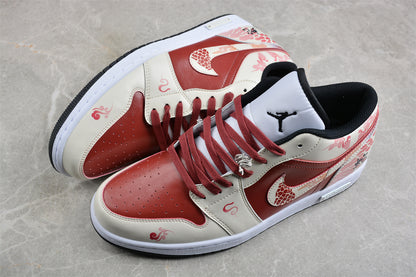 Jordan 1s high white and pink customized
