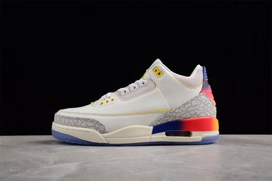 Jordan 3s Smiling face in the sunset
