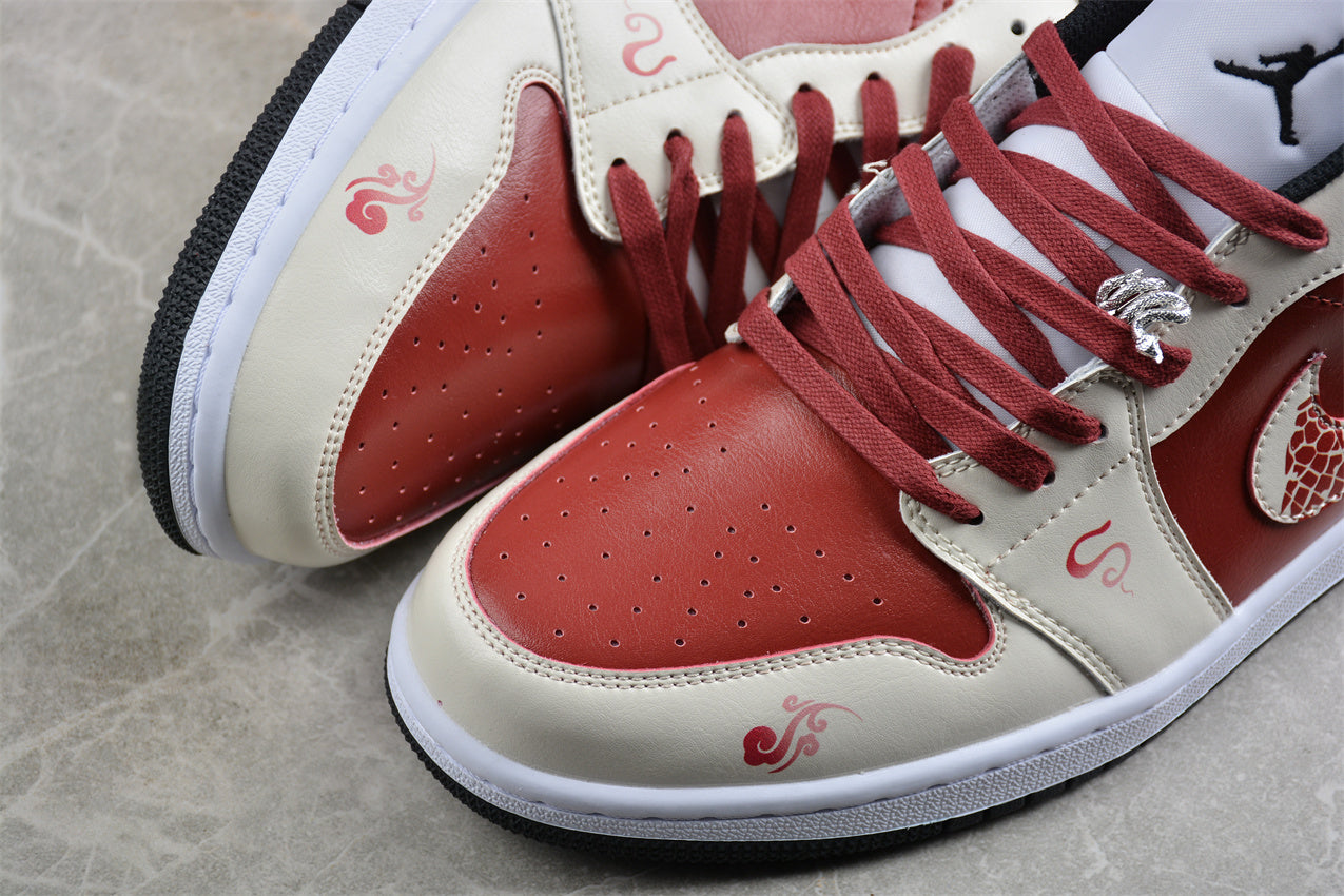 Jordan 1s high white and pink customized