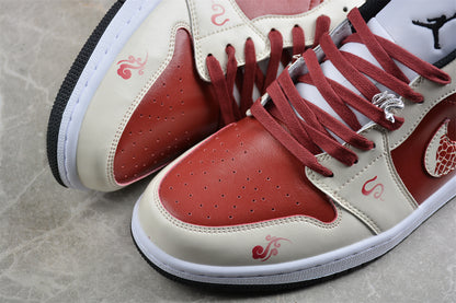 Jordan 1s high white and pink customized