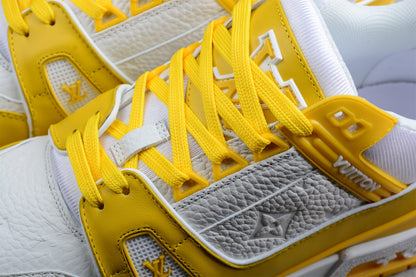 LV Trainers White yellow