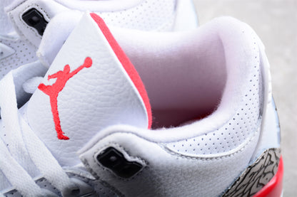 Jordan 3s Hurricane white red