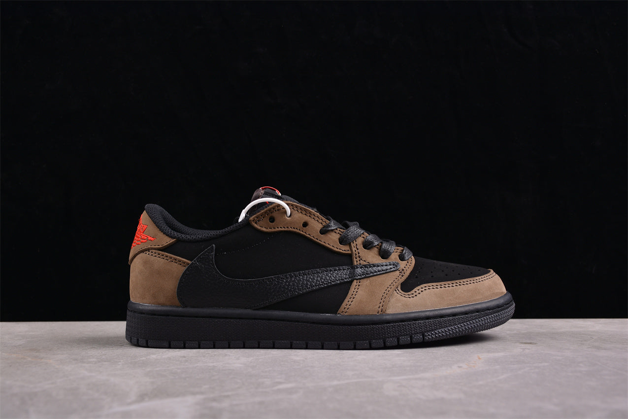 Jordan 1s high x travis scott brown and black customized