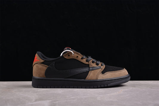 Jordan 1s high x travis scott brown and black customized