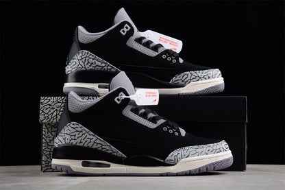 Jordan 3s Black Off noir