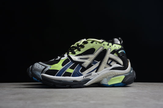 Balenciaga Runner Trainers | Green purple