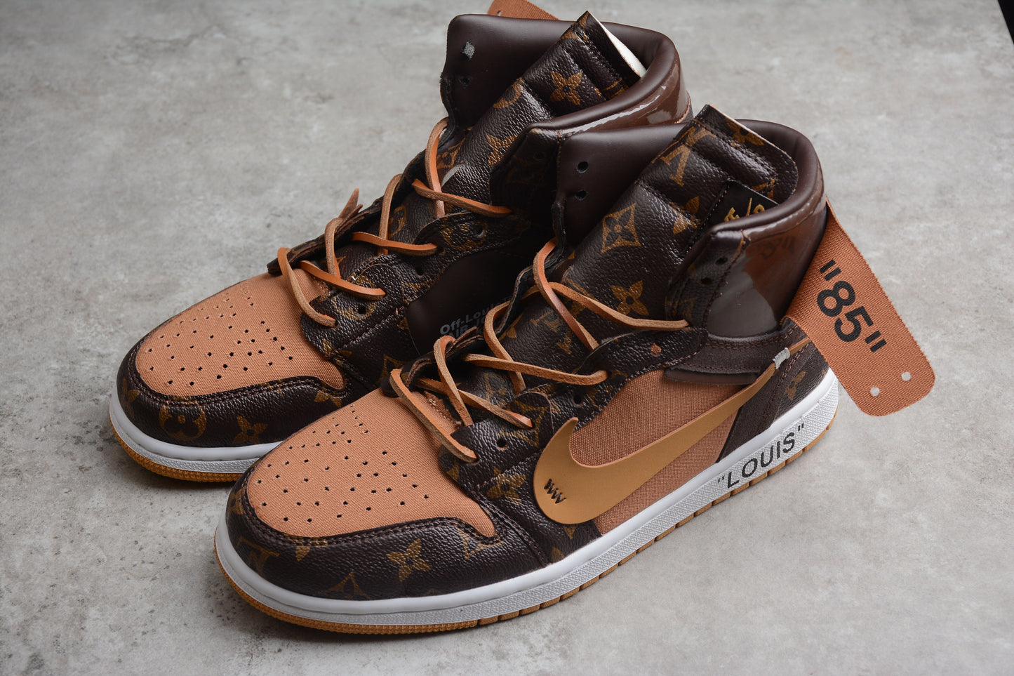 Jordan 1s high X off white X LV
