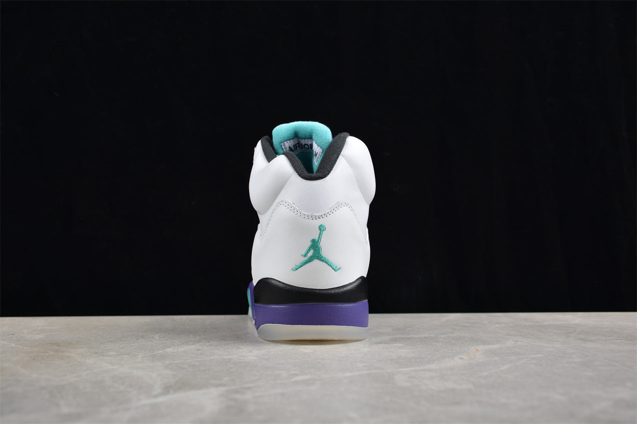 Jordan 5 White purple
