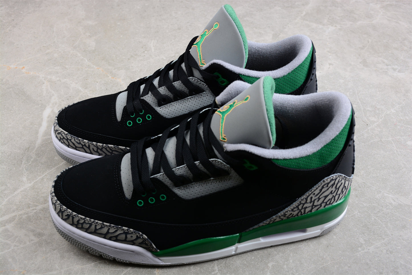 Jordan 3s Black and green