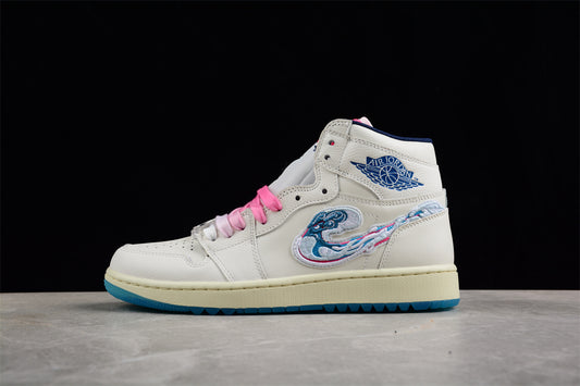 Jordan 1s high Peddle beach customized