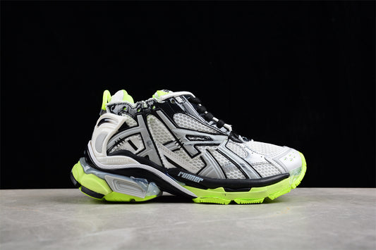 Balenciaga Runner Trainers | Gray green