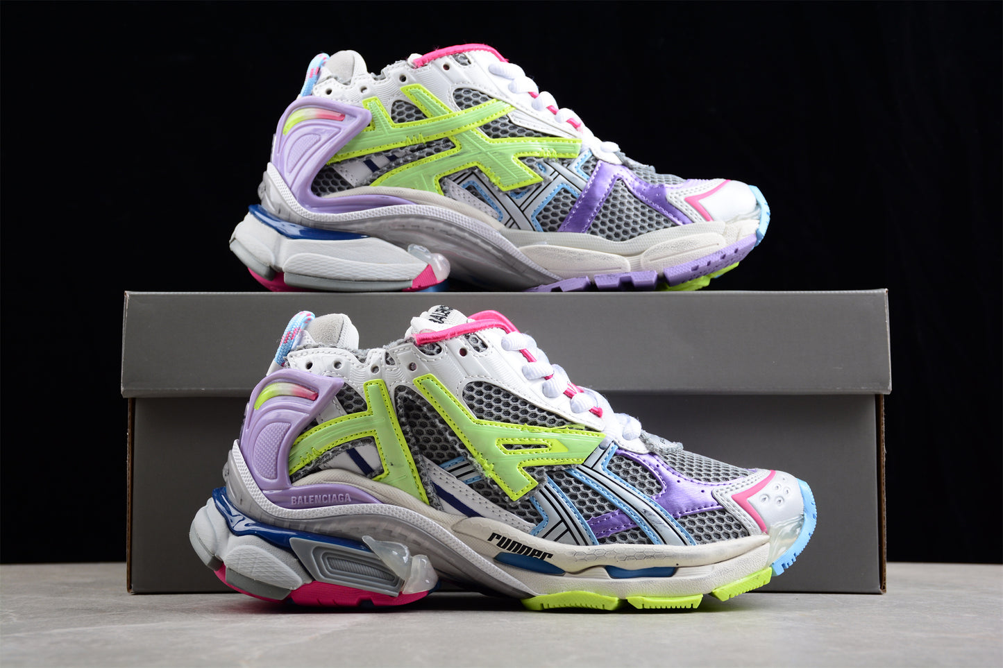 Balenciaga Runner Trainers | Multicolour