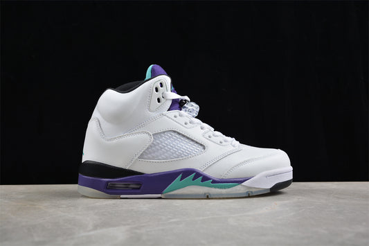 Jordan 5 White purple