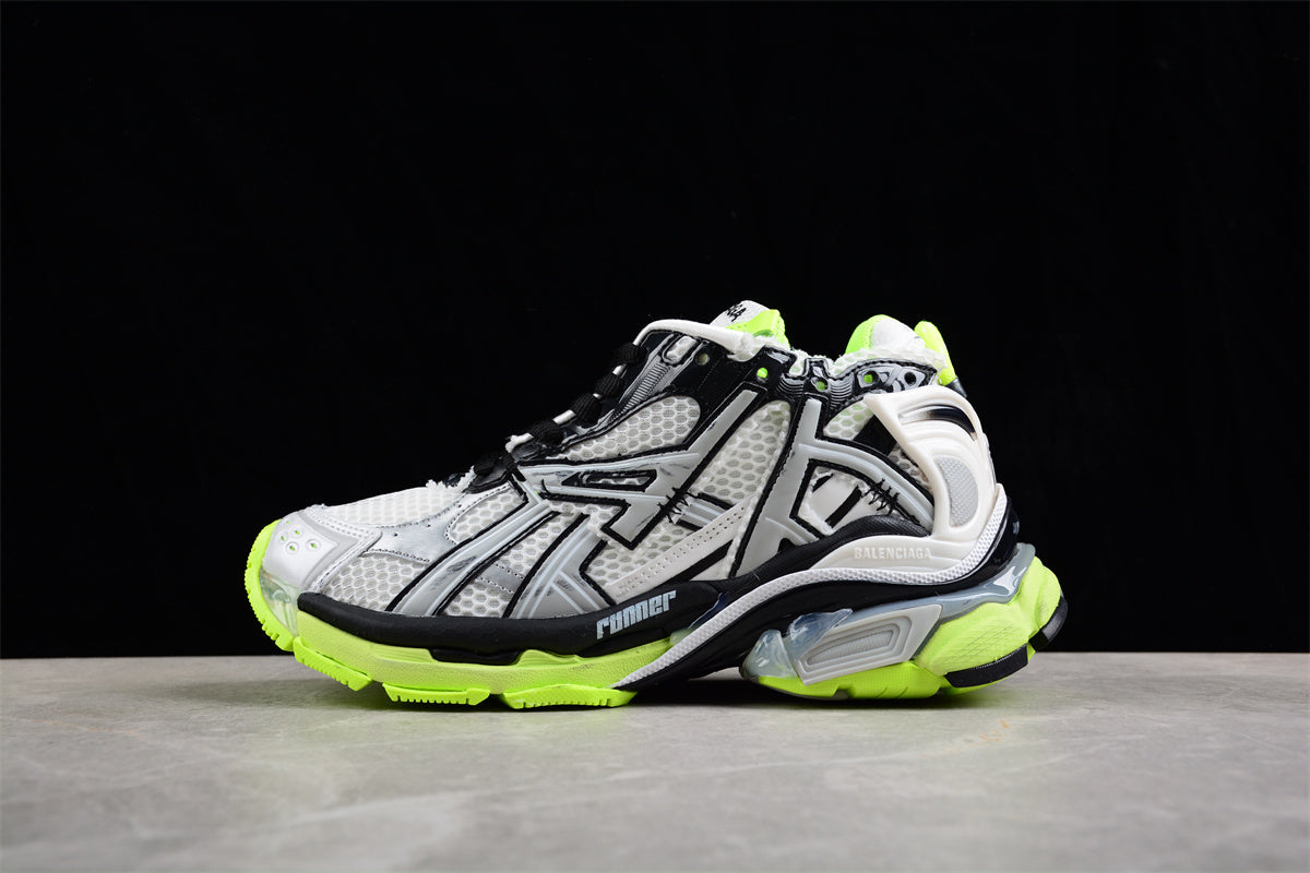 Balenciaga Runner Trainers | Gray green