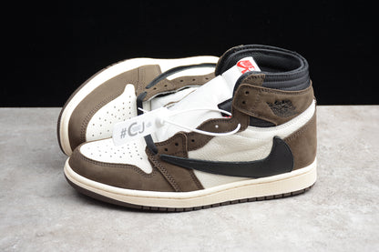Jordan 1s high x travis scott deep brown