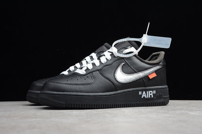 black and white air forces x off-white