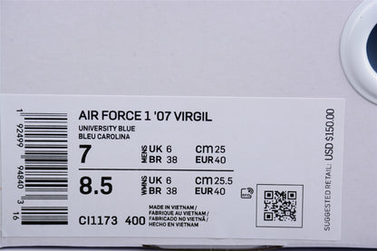 blue air forces x off-white